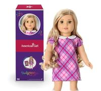 American Girl Truly Me - Muñeca #125 de 18 pulgadas con ojos color avellana, cabello rubio rizado, piel clara con tonos oliva cálidos, para mayores de 6 años
