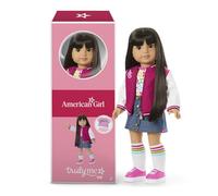 American Girl Truly Me - Muñeca #130 de 18 pulgadas con ojos marrones, cabello lacio negro-marrón, piel ligera a media, para mayores de 6 años