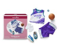 American Girl, Truly Me, traje de baloncesto de jugador estrella, ropa de muñeca, para muñecas de 18 pulgadas, 6 piezas, a partir de 6 años