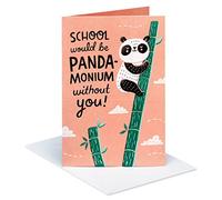 American Greetings Divertida tarjeta de agradecimiento para profesor (Panda-monium)