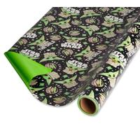 American Greetings Star Wars Mandalorian - Papel de regalo, The Child/Baby Yoda (1 rollo, 75 pies cuadrados)