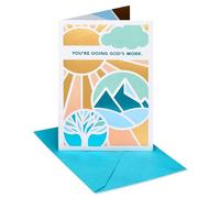 American Greetings Tarjeta de agradecimiento religiosa para clero (Blessings of Heaven)