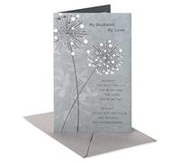 American Greetings Tarjeta de aniversario para marido (diente de león)