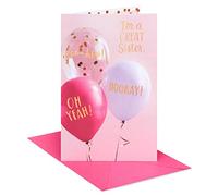 American Greetings Tarjeta de cumpleaños para hermana (¡Hurra!)