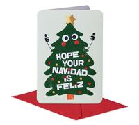 American Greetings Tarjeta de Navidad española diseñada por Kate Smith (Like so Feliz)