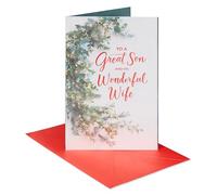 American Greetings Tarjeta de Navidad para hijo y esposa (Both so Great)