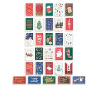 American Greetings Tarjetas de Navidad con sobres, soporte para tarjetas de regalo de dinero, diseños tradicionales de Navidad (30 unidades)