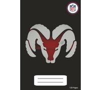 American Gridiron Composition Notebook: NFL Rams inspired Design - Wide Ruled 120 Pages -Football Themed Composition book for School, Office, or gift