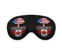 American Grown Canada Root - Máscara para dormir con los ojos vendados con correa ajustable, bloquea la luz nocturna, siesta de viaje para hombres y mujeres