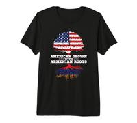 American Grown with Armenia Roots Armenian American Camiseta Premium