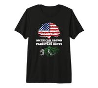 American Grown with Pakistan Roots Pakistani American Camiseta Premium