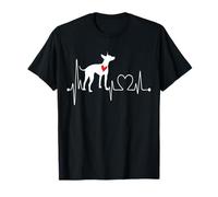 American Hairless Terrier Heartbeat ECG Funny Dogs My Cardio Camiseta