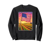 American Heartland Bandera de Estados Unidos Sudadera