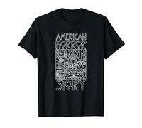 American Horror Story Logo & Elements TV Show Camiseta, Hombre, Negro, 3XL