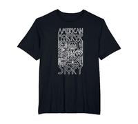 American Horror Story Logo & Elements TV Show Camiseta, Hombre Tallas Grandes, Negro, 2X Alto