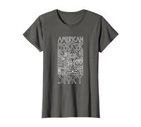 American Horror Story Logo & Elements TV Show Camiseta, Mujer, Asfalto, XS