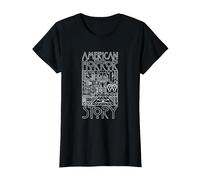 American Horror Story Logo & Elements TV Show Camiseta, Mujer, Negro, XS