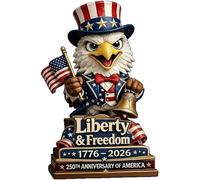American Independence - Pato de goma para el 250 aniversario, pato militar patriótico para Jeeps, pato veterano del ejército para salpicadero de coche, regalo para veteranos (01)