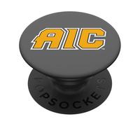 American International College AIC Yellow Jackets PopSockets PopGrip Adhesivo