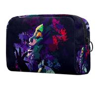American Jazz Singer - Bolsa de cosméticos para mujer, neceser de viaje, bolsa organizadora de maquillaje grande con cremallera, multicolor, 18.5x7.5x13cm/7.3x3x5.1in, Neceser