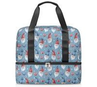 American July 4th Gnomes - Bolsa deportiva de lona para mujeres, hombres, niños y niñas, 21 L, para fin de semana, para viajes, gimnasio, yoga, color, Big, Organizador de bolsas
