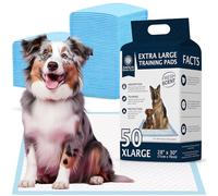 AMERICAN KENNEL CLUB Almohadillas de Entrenamiento perfumadas para Cachorros con Gel Ultra Absorbente de Secado rápido, 28 x 30 Pulgadas, Almohadillas para orina para Perros, Aroma Fresco, 50