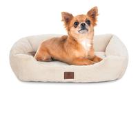American Kennel Club Cama para Mascotas Cuddler con Entrada de Perfil bajo, diseño de Felpa de 25 Pulgadas para Perros medianos y Grandes, Cama para Perros ultrasuave, Lavable con Parte Inferior