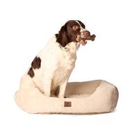 American Kennel Club Cama para Mascotas Cuddler con Entrada de Perfil bajo, diseño de Felpa de 30 Pulgadas para Perros medianos y Grandes, Cama para Perros ultrasuave, Lavable con Parte Inferior