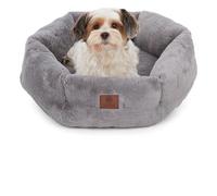 American Kennel Club Cama Redonda de Felpa para Perro, diseño de Dona Acogedor de 20 Pulgadas para Mascotas pequeñas, Cama ultrasuave y Lavable con Parte Inferior Antideslizante, Relleno Duradero de