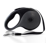 American Kennel Club Correa retráctil para Perro sin enredos, 16.4 pies, para Perros de hasta 110 Libras, Agarre ergonómico Antideslizante, Sistema de frenado con una Sola Mano