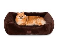 American Kennel Club Cuddler - Cama para Mascotas con Entrada de Perfil bajo, diseño de Felpa de 25 Pulgadas para Perros medianos y Grandes, Cama para Perros ultrasuave, Lavable con Parte Inferior