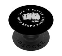 American Kenpo La vida es mejor con Kenpo Karate PopSockets PopGrip Adhesivo