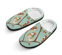 American Kestrel - Pantuflas de algodón para niños, sin cordones, para dormitorio, interiores y exteriores, Estilo negro, 28/29 EU