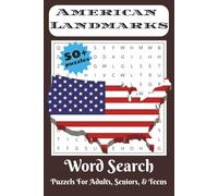 American Landmarks Word Search Puzzle Book: Word Searches with Easy to Read Print about American Travel, Tourism, Adventure and More | 6x9 inches, 110 ... Gift for Vacations, Holidays, and Free Times