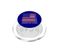 American Made Barcode Flag Stars & Stripes 4th July 1776 PopSockets PopGrip para MagSafe