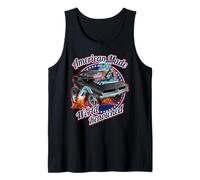 American Made mundialmente Famoso clásico Muscle Car Cartoon Camiseta sin Mangas