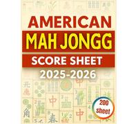 AMERICAN MAH JONGG SCORE SHEET 2026-2027: Your Ultimate Score Tracker for Game Nights & Tournaments
