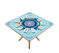 American Mahjong Mat - PVC Rubber 80x80cm 31.5x31.5in Printed Rules Design