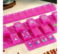 American Mahjong Set with Jokers Racks 160 Pastel Tri-Color Tiles