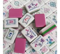 American Mahjong Set with Jokers Racks 160 Pastel Tri-Color Tiles