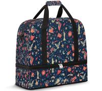 American Memorial Day - Bolsa de viaje para mujeres y hombres, bolsa de fin de semana, plegable, separada, 47 L, bolsa de mano para deportes, gimnasio, yoga, color, 47 L, Organizador de bolsas