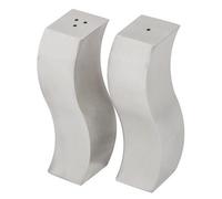 American Metalcraft DXP4 4 oz Wavy Salt and Pepper Shakers Silver 1 Sq x 4 H