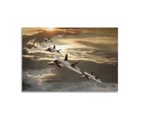 American Military Aircraft F-22 Raptor Jet Fighter - Lienzo decorativo para pared, sala de estar, dormitorio, 30 x 45 cm