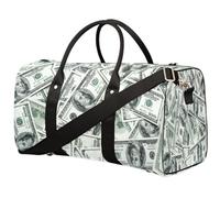 American Money - Bolsa de viaje para mujeres, hombres, niñas, niños, bolsas de fin de semana con dólares estadounidenses, bolsas de viaje de 22.7 L, bolsa de equipaje de cabina para deportes,