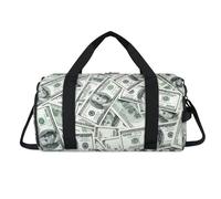 American Money - Bolsa deportiva de lona con compartimento para zapatos, dólar americano, bolsa de fin de semana, viajes, gimnasio, organizador de equipaje para mujeres, hombres, niños y niñas