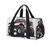 American Monster Truck - Bolsa de lona deportiva para fin de semana, bolsa de viaje casual, para viajes, gimnasio, para niños, niñas, niños, mujeres y hombres