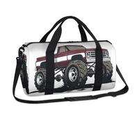 American Monster Truck - Bolsa de lona deportiva para fin de semana, bolsa de viaje casual, para viajes, gimnasio, equipaje, para niños, niñas, niños, mujeres y hombres