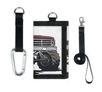 American Monster Truck - Cartera delgada para coche, organizador de dinero, ligera, portátil