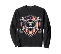 American Motocross Casco Patriótico Dirt Bike Rider USA MX Sudadera