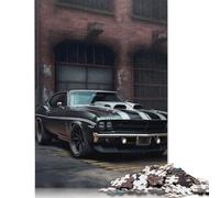 American Muscle Car Puzzles Imposible,desafío para Adultos Entretenimiento Creativo 1000 Piezas Obra De Arte De Juego De para Adultos Y Niños A Partir De 12 Años 1000pcs (75x50cm)